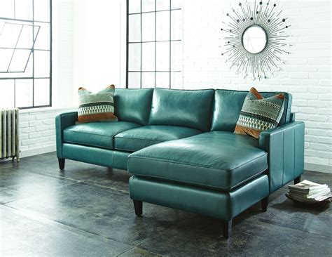 Green Leather Sectional Sofa Sofa Living Room Ideas