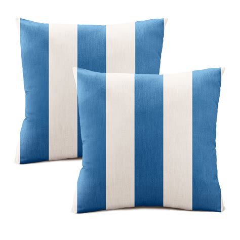 austin horn classics striped sunbrella® indoor outdoor pillow cover wayfair