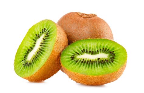 Fresh Of Kiwii Fruit Isolated Stock Photo - Image of isolated, kivi ...