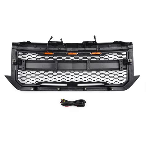 Led Front Grille For Chevrolet Silverado 1500 2016 2017 2018 Black