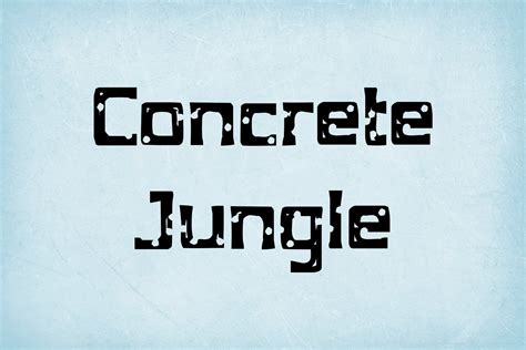 Concrete Jungle Font By Denestudios Creative Fabrica