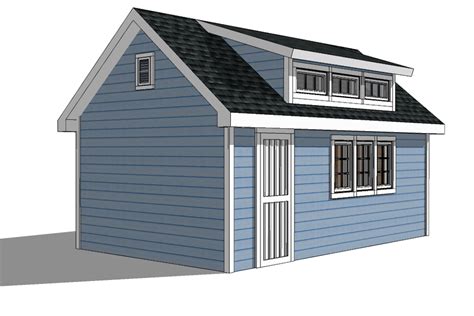 12x20 Shed Plans With Dormer