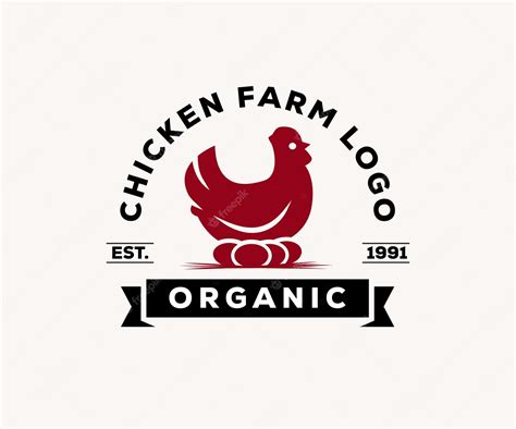Premium Vector Hen Incubates The Eggs Logo Template