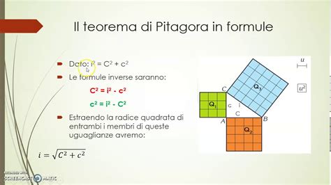 21 Il Teorema Di Pitagora Youtube