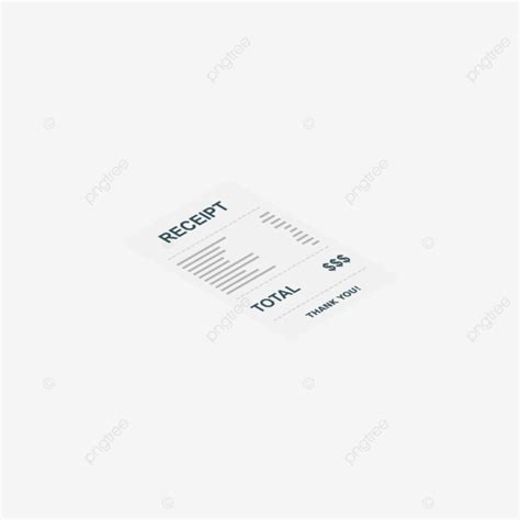 White Background Receipt Paper Bill Check Invoice And Cash Receipts