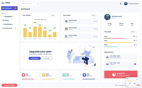 Sofia Free Admin Dashboard Template Built With React And Bootstrap