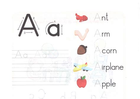 Alphabet Capital And Small Letter A A Worksheet For Kids Preschool Crafts
