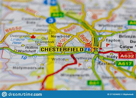 Chesterfield Road Map Stock Photos Free And Royalty Free Stock Photos