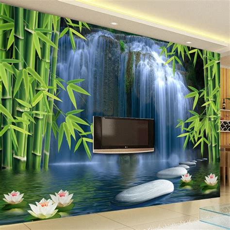 Beibehang Wallpaper Mural Custom Living Room Bedroom Bamboo Forest