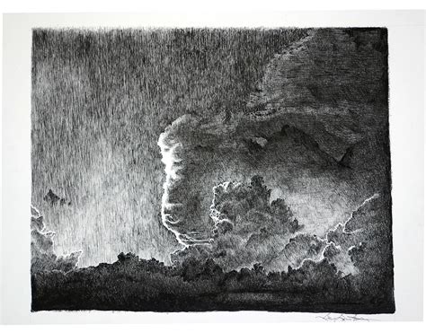Cloud Drawing By Gary Gackstatter
