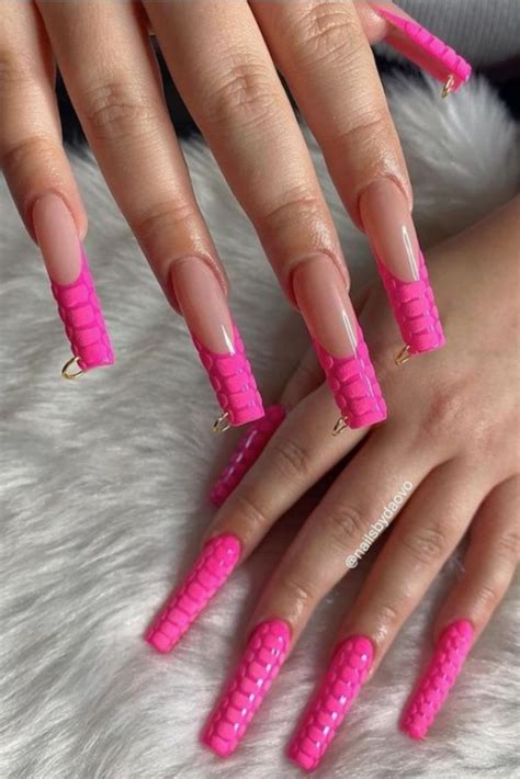 50 Best Acrylic Pink Coffin Nails Design Ideas To Try 2021 Photos