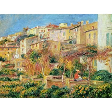 Tableau Sur Toile Pierre Auguste Renoir Terrasse à Cagnes Sur Mer