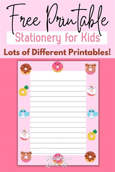 Kids Printable Stationery Lots Of Free Letter Writing Papers