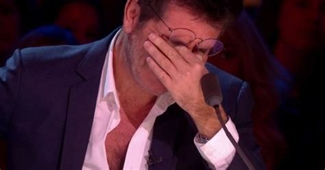 simon cowell breaks down in tears live on celebrity x factor in heartbreaking moment mirror online
