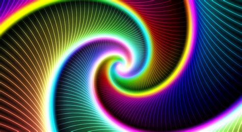 An Image Of Colorful Swirls And Lines