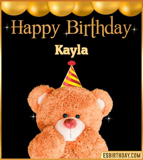 Happy Birthday Kayla  🎂 Images Animated Wishes 28 S