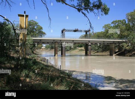 Bridge Across The Darling River At Wilcannia In Western Nsw Australia