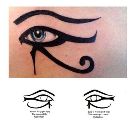 2 Eye Makeup Visibly Accented On Hathor Eitherboth Symbols Are