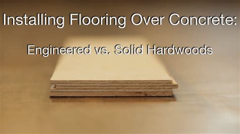 Installing Solid Wood Flooring On Concrete Flooring Guide By Cinvex