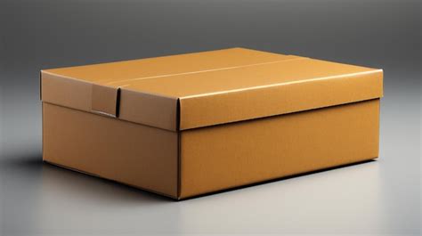 Premium Ai Image Closed Cardboard Box