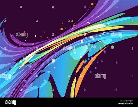 Colorful Abstraction On Purple Background Stock Vector Image And Art Alamy