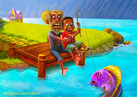 Fishing With Grandpa By Jjwinters On Deviantart Cool Artwork Artwork