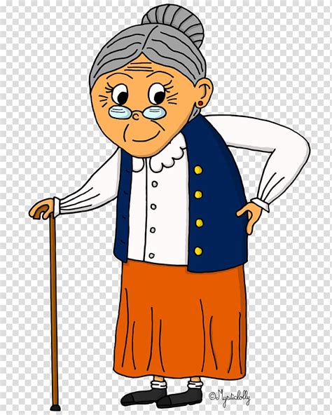 Drawing Grandmother Character Others Transparent Background Png