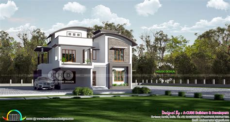 4 Bhk Modern Contemporary Style 2760 Sq Ft Home Kerala Home Design