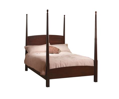 Classic Shaker Pencil Post Bed Kings Amish Furniture