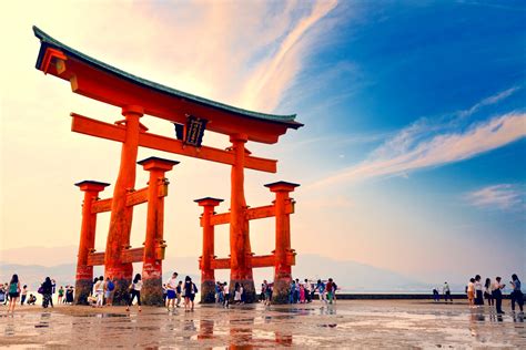 Itsukushima Shrine Is Well Known As Floating Torii Gate