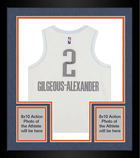 Framed Shai Gilgeous Alexander Oklahoma City Thunder Autographed White