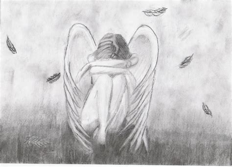 Sad Angel Anime Drawings In Pencil Hd Wallpaper Gallery