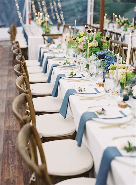Modern Art Inspired Wedding With Pops Of French Blue Blue Themed