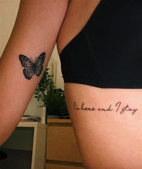 Tattoos Butterfly And Quote Tattoos Small Tattoos Butterfly Quote Tattoo