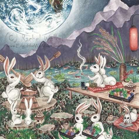 Mochi Jugoya Rachel Walker Youkai Party Rabbits On The Moon Matsuri