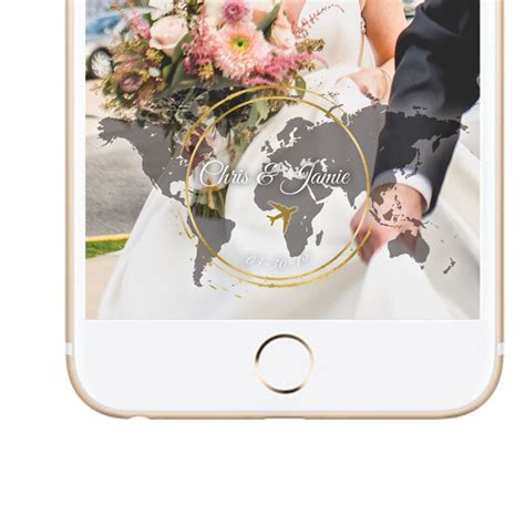 Snapchat Wedding Geofilter Etsy