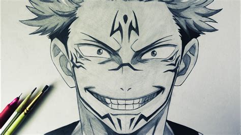 How To Draw Sukuna From Jujutsu Kaisen Step By Step For Beginners