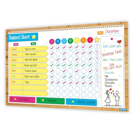 Buy Crafty Charts Magnetic Reward Chart Flexible Dry Erase Board For