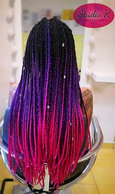 43 Pretty Box Braids With Color For Every Season Stayglam Colored