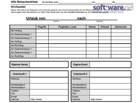 Hier erhalten sie ein stellenanzeige muster oder eine vorlage für ein stellenangebot beziehungsweise für eine stellenausschreibung. Alfs Reise-Checkliste - Download (Windows / Deutsch) bei SOFT-WARE.NET