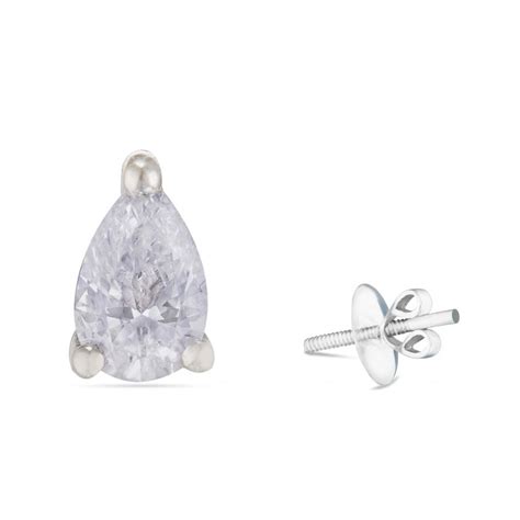 Buy Pear Shaped Small Solitaires Earrings Svtm Jewels