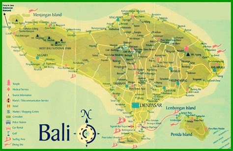 Peta Bali Lengkap Dengan Gambar Kabupaten Dan Kota