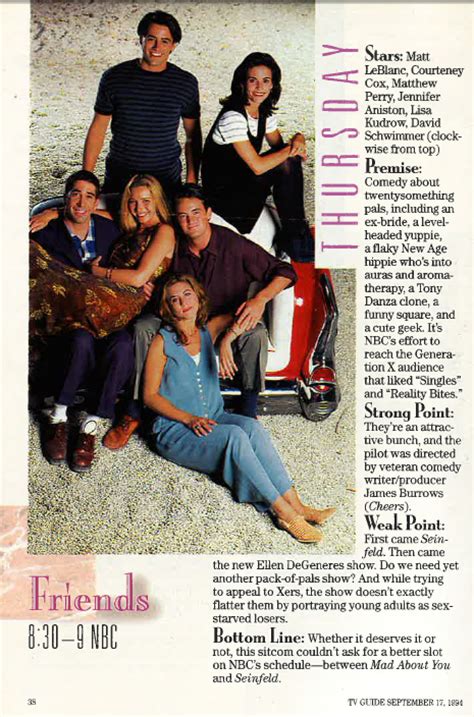 Franklin Avenue Tv Guide Flashback Friends Debut 20 Years Ago