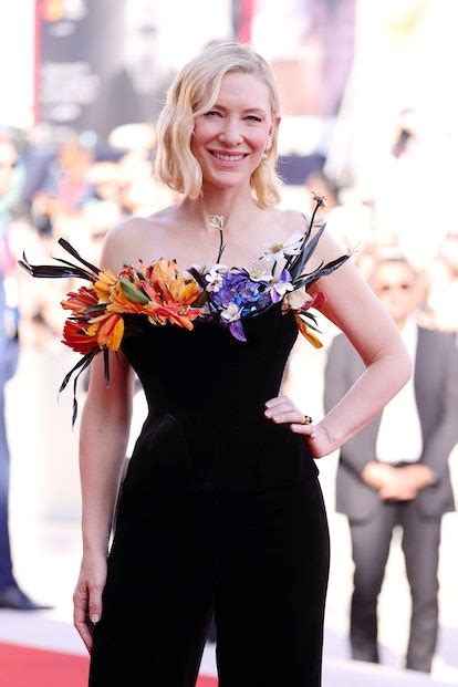 Cate Blanchett Is A Chic Flower Vase On The Venice Film Festival Red Carpet