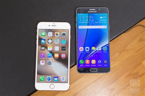 12 mp (sapphire crystal lens cover, ois not much has changed on the surface since the apple iphone 6s plus introduced an updated look with a laminated screen. Apple iPhone 6s Plus vs Samsung Galaxy Note5 - PhoneArena