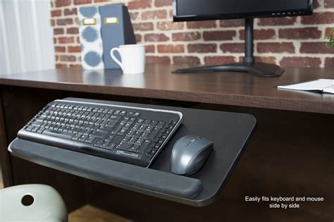 Vivo Adjustable Computer Keyboard And Mouse Platform Tray Ergonomic Under