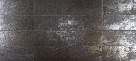 Rustic Iron Metallic Subway Porcelain Tile Available In 3x6 And 4x12