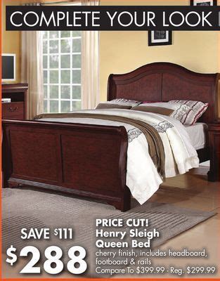 If you are using mobile phone, you could also use menu drawer from browser. Shared from Flipp: Henry Sleigh Queen Bed in the Big Lots ...