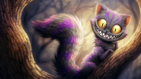 Alice In Wonderland Cat Cheshire Cat Artwork Smiling