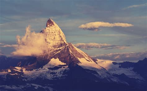 Snow Mountain Nature Mountains Matterhorn Mount Everest Hd